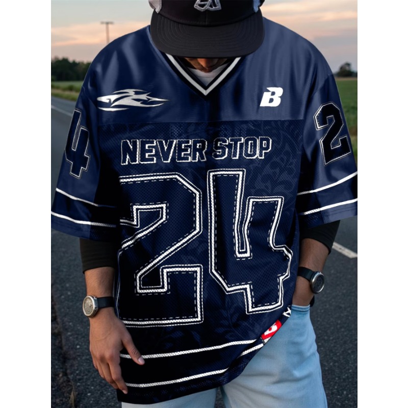 Streetwear Brand Football Jersey - 2026 Zomer Vintage Heren Oversized Streetwear