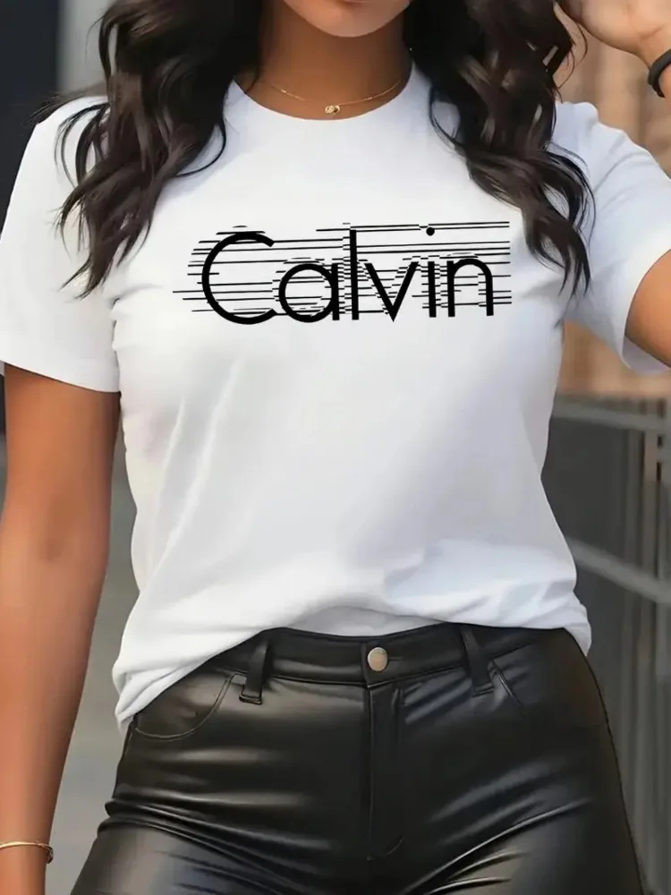 Calvin Dames T-shirt Vrijetijd - Streetwear Brand Fashion recensie en prijs